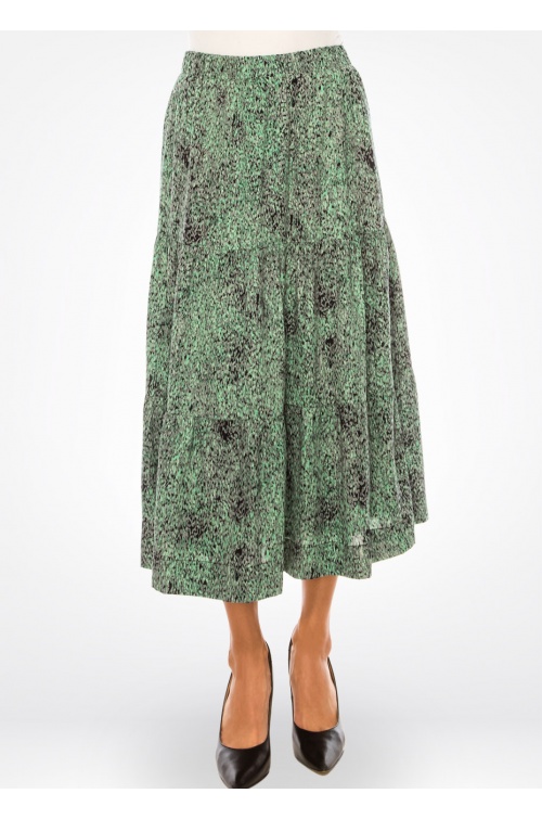 Speckled Emerald A-line Skirt