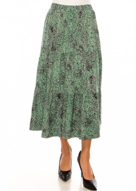 Speckled Emerald A-line Skirt