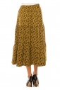 Mustard Seed Flare Midi Skirt