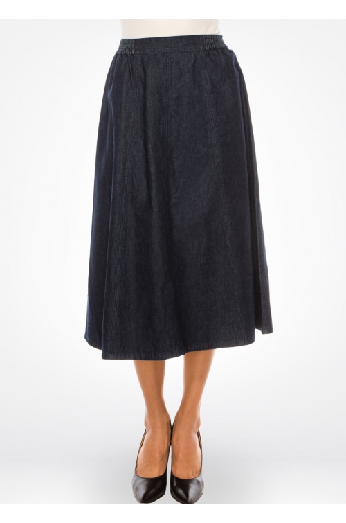 Essential Denim A-line Skirt