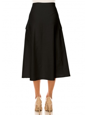 Classic Pleated Black Skirt | Modest Women Clothing - YAL