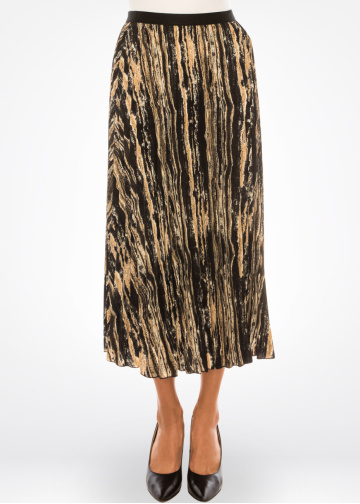 Amber Waves Flowy Midi Skirt