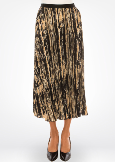 Amber Waves Flowy Midi Skirt