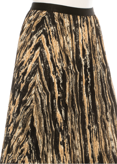 Amber Waves Flowy Midi Skirt