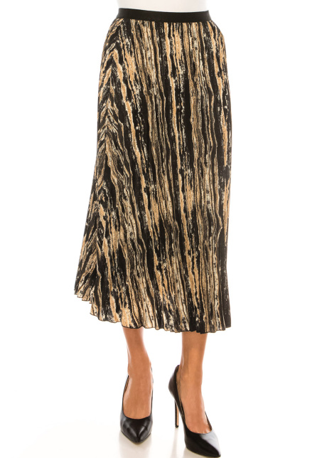 Amber Waves Flowy Midi Skirt