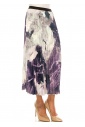 Purple Prose Pleated Art Skirt