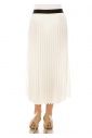 Classic Pleated White Skirt