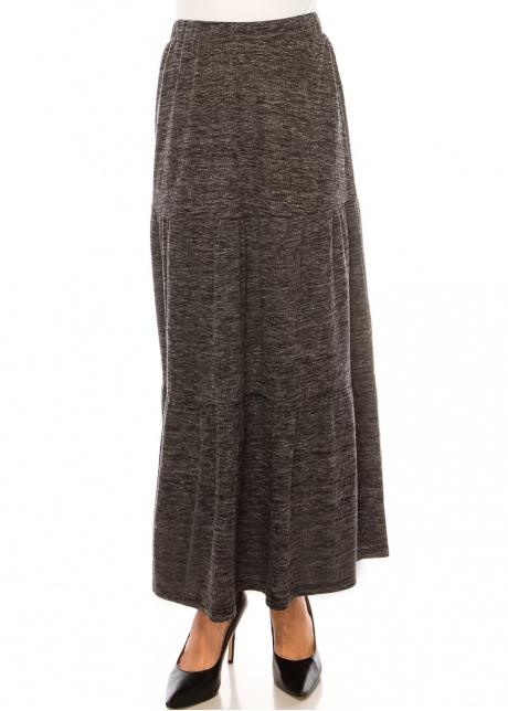 Twilight Haze Soft Knit Long Skirt
