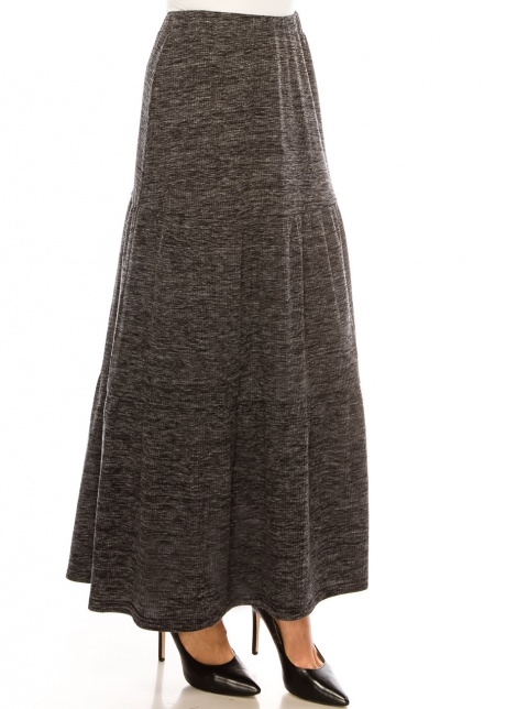 Twilight Haze Soft Knit Long Skirt
