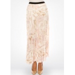 Soft Pink Abstract Wave Skirt