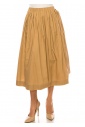 Sandy Serenity Beige Midi Skirt