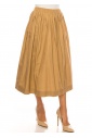 Sandy Serenity Beige Midi Skirt