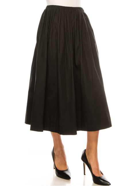 Black Everyday Comfort Skirt