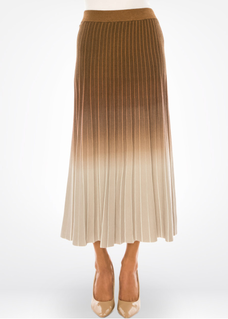Sunrise Gradient Pleated Skirt