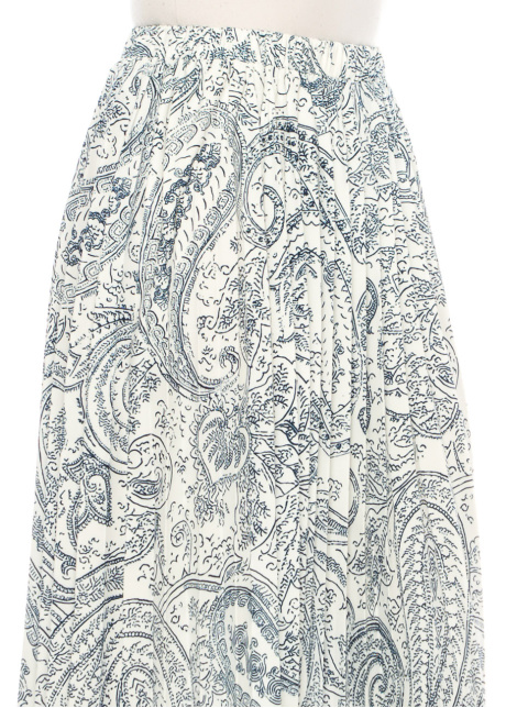 Regal Azure Scrollwork Skirt