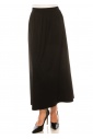 Black Rib-Knit Versatile Maxi Skirt