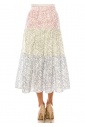 Spring Blossom Layered Midi Skirt