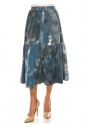 Blue Haven Tie-Dye Midi Skirt