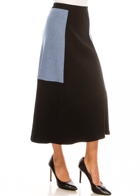 Sapphire Accent A-Line Modest Skirt