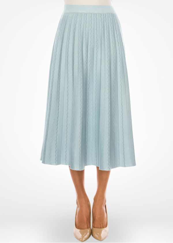 Celestial Waves Textured Skirt