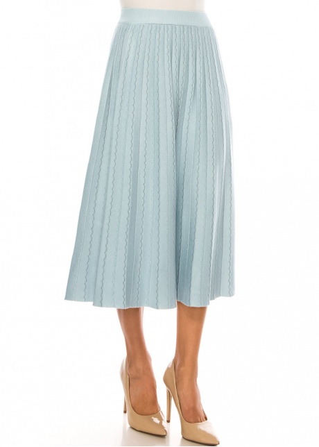 Celestial Waves Textured Skirt