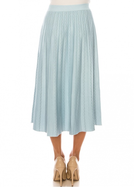 Celestial Waves Textured Skirt