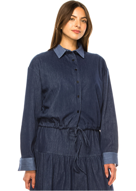 Versatile Indigo Denim Shirt
