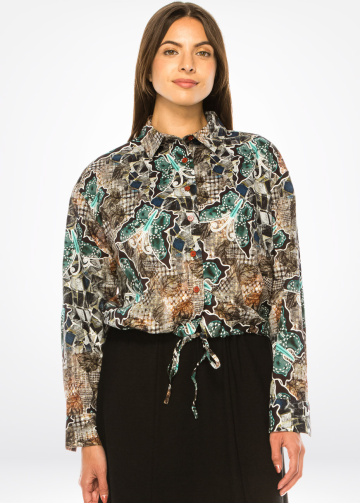 Teal Tempest Butterfly Shirt