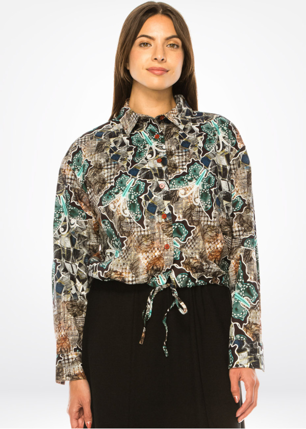 Teal Tempest Butterfly Shirt