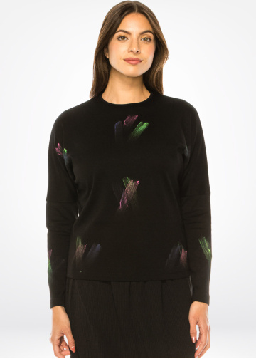 Abstract Artistry Brush Stroke Tee