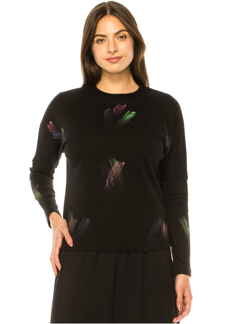 Abstract Artistry Brush Stroke Tee