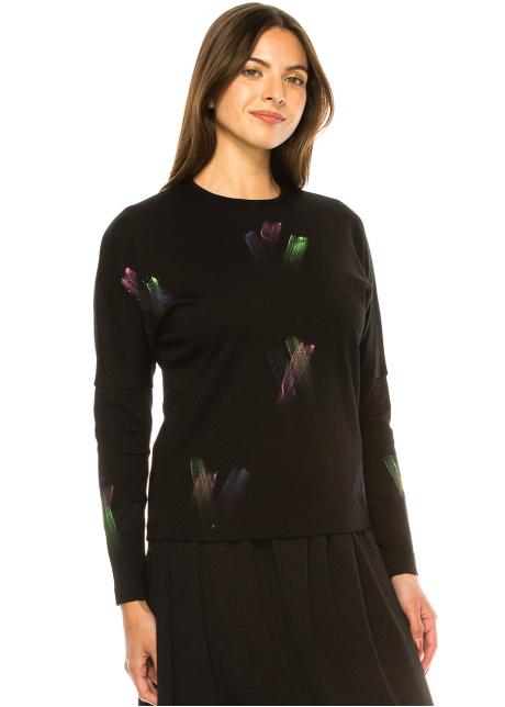 Abstract Artistry Brush Stroke Tee