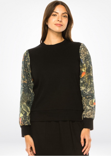 Enchanted Forest Sleeve Detail Top