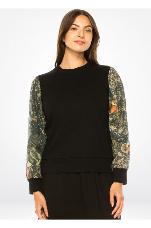 Enchanted Forest Sleeve Detail Top