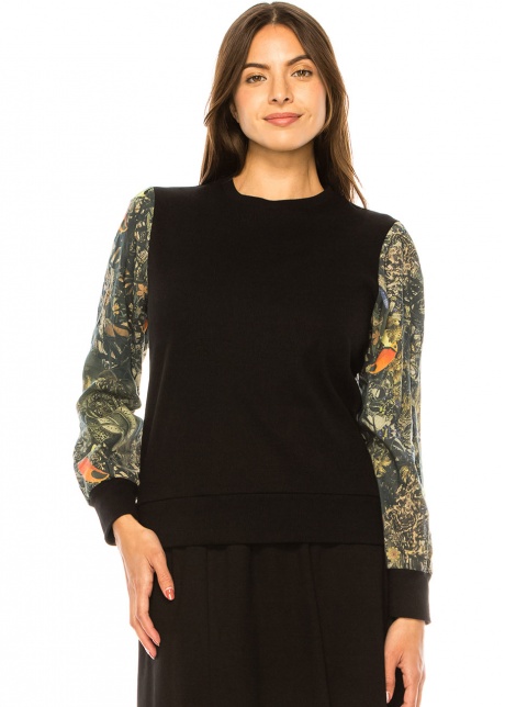 Enchanted Forest Sleeve Detail Top