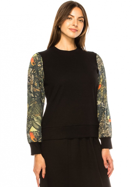 Enchanted Forest Sleeve Detail Top