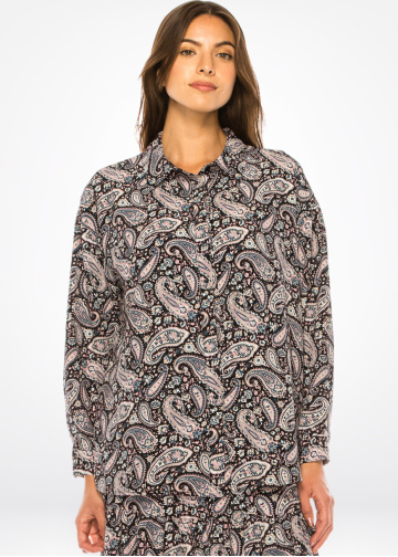 Abstract Swirls Button-Up Shirt