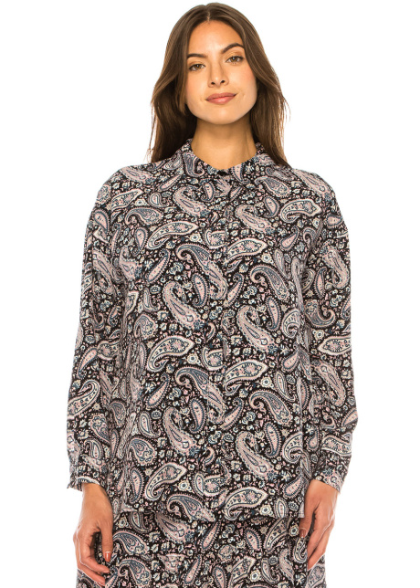 Abstract Swirls Button-Up Shirt