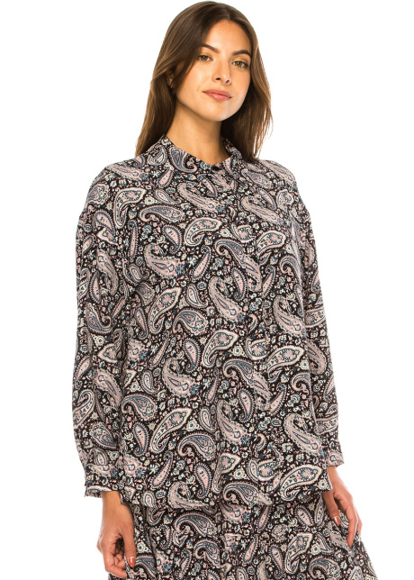 Abstract Swirls Button-Up Shirt