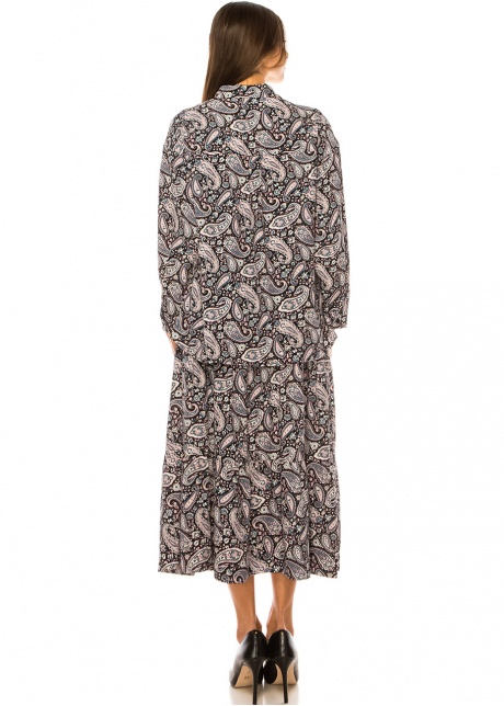 Classic Paisley Print Midi Skirt