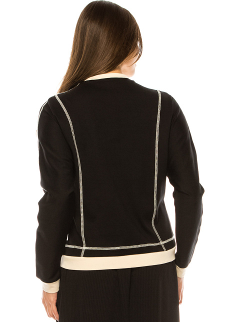 Classic Black & White Trimmed T-Shirt