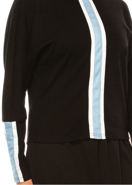 Cerulean Stripe Sleeve Tee