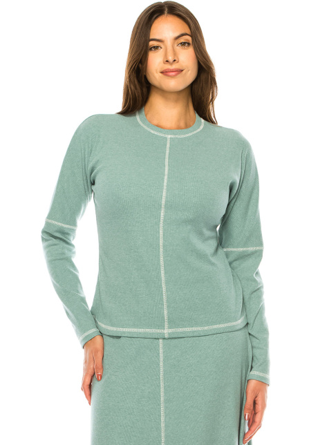 Mint Whisper Long Sleeve Tee