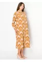 Golden Sand Button-Down Dress