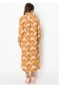 Golden Sand Button-Down Dress