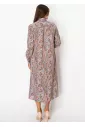 Amber & Rose Paisley Belted Shirt Dress