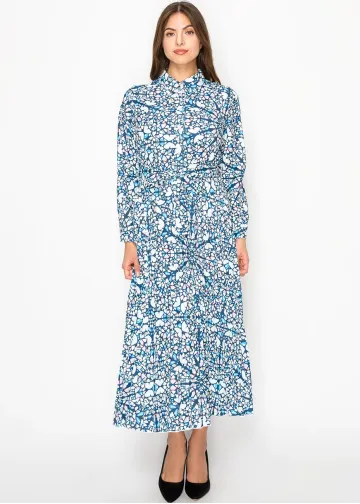Sapphire Mosaic Modest Dress