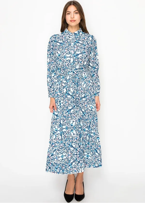 Sapphire Mosaic Modest Dress