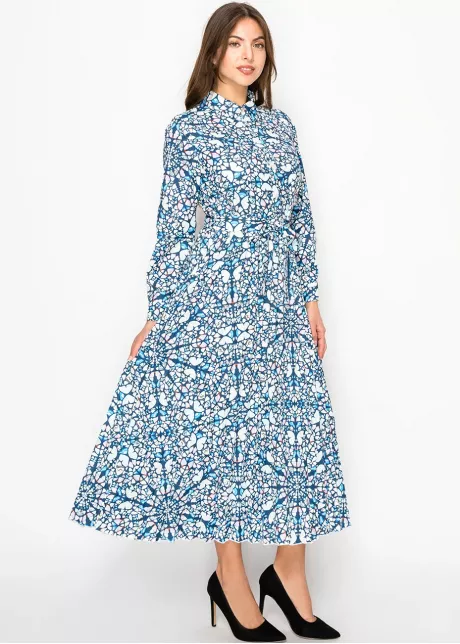 Sapphire Mosaic Modest Dress
