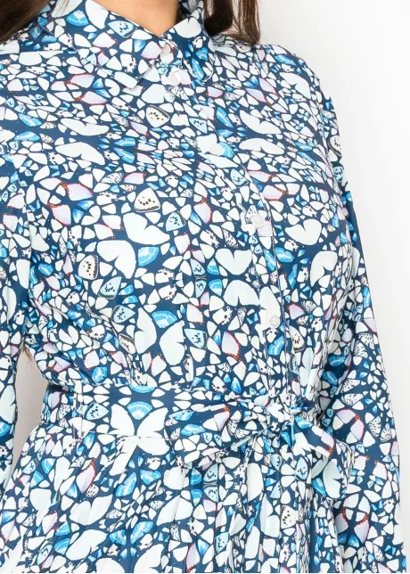 Sapphire Mosaic Modest Dress
